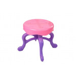 Kozmetický stolík so zrkadlom a príslušenstvom - ružový